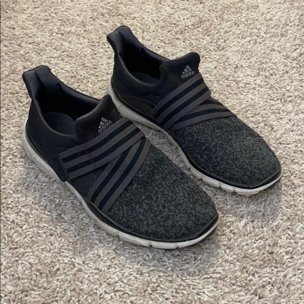 adidas black womens tennis shoes